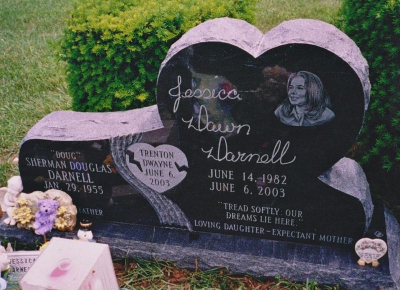 Darnell Heart Shaped Headstone